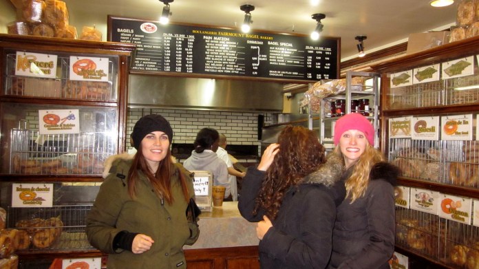 Inside Fairmount Bagel - what to choose?